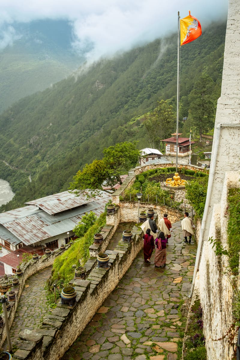 Dragon symbol or Bhutan flag image